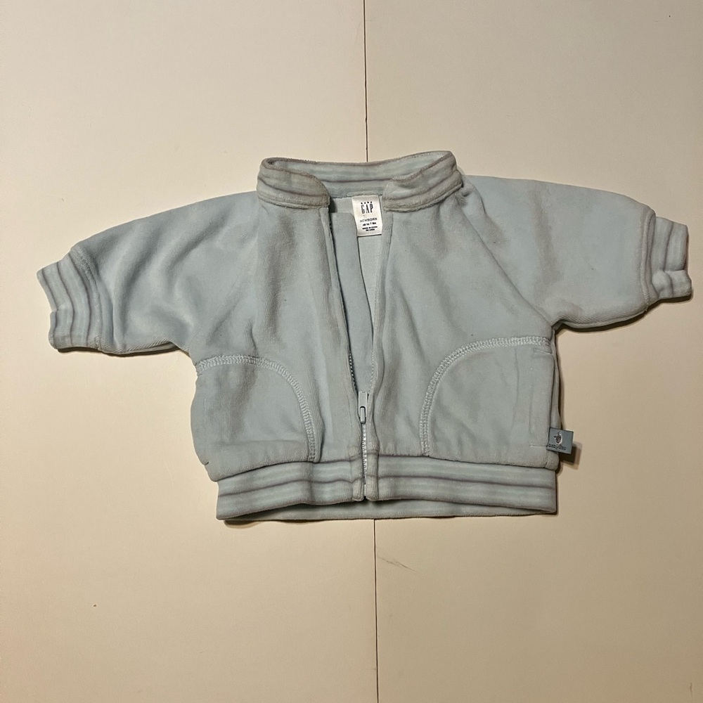 Baby Blue Velour Jacket